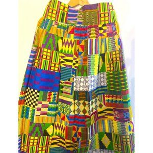 Colorful Handmade African Printed Skirt